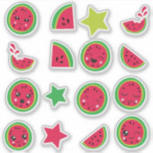 Watermelon Joy Aufkleber (Vorderseite)
