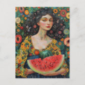 Watermelon Joy Postkarte (Vorderseite)