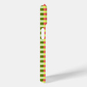 Watermelon Karo "Monogram" iPhone Gehäuse Case-Mate iPhone Hülle (Rückseite / Rechts)