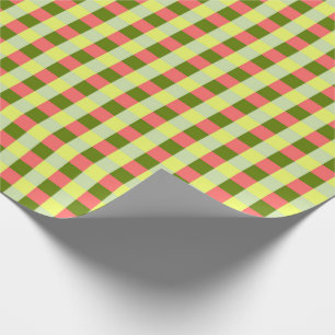 Watermelon-Karo-Packpapier Geschenkpapier