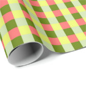 Watermelon-Karo-Packpapier Geschenkpapier (Rolleneckpunkt)