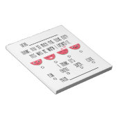 Watermelon Kids Danke Notepad Notizblock (angewinkelt)