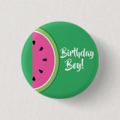Watermelon Kids Geburtstagsparty Button (Vorderseite)