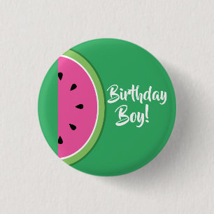 Watermelon Kids Geburtstagsparty Button