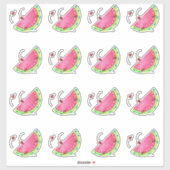 Watermelon-Konturkleber von Ladybug Aufkleber (Blatt)