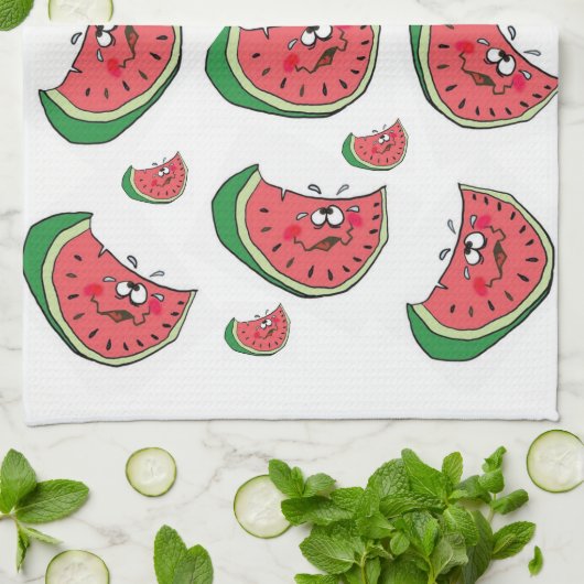 Watermelon Küche Handtuch (Gefaltet)