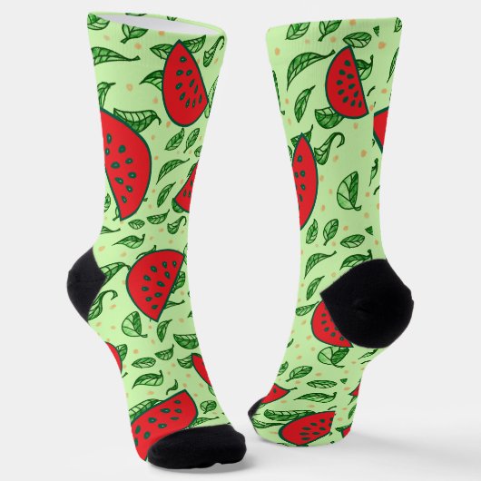 Watermelon Leaf Summer Socken (Gewinkelt)