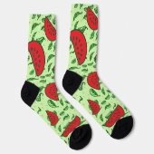 Watermelon Leaf Summer Socken (Rechts)