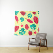 Watermelon leaves strawberry wandteppich (Beispiel (Horizontal))