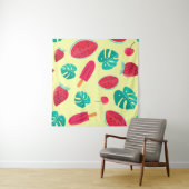 Watermelon leaves strawberry wandteppich (Beispiel)