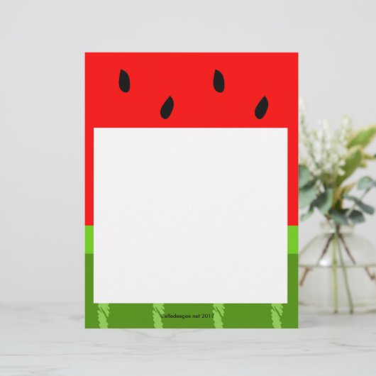 Watermelon Letterhead (Stehend Vorderseite)