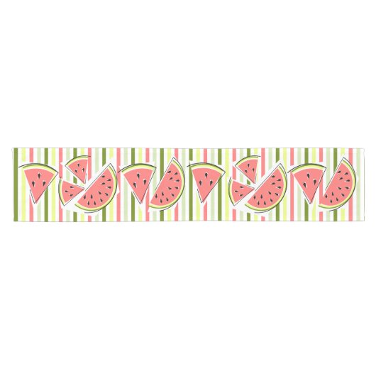 Watermelon Line Stripe Thin Table Runner Kurzer Tischläufer (Horizontal)