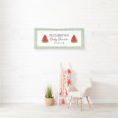 Watermelon Little Sweet Melon Baby Dusche Banner (Insitu)