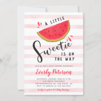 Watermelon Little Sweetie Baby Dusche Einladung