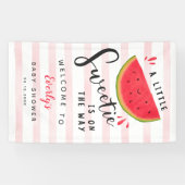 Watermelon Little Sweetie Baby Dusche Willkommen Banner (Horizontal)