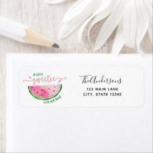 Watermelon Little Sweetie Rücksendeadresse Label