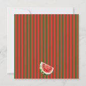 Watermelon Love Photo Valentine Card Karte (Rückseite)