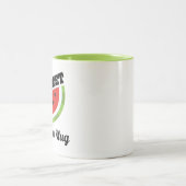 Watermelon Lover Personalisiertes Geschenk Zweifarbige Tasse (Mittel)