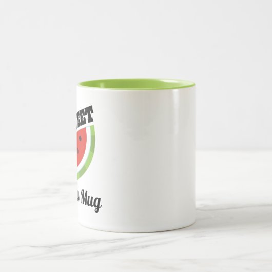 Watermelon Lover Personalisiertes Geschenk Zweifarbige Tasse (Mittel)