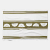 Watermelon Luxury Jacquard Stripes Geschirrtuch (Horizontal)