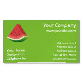 Watermelon Magnetic Business Card Magnetische Visitenkarte (Vorderseite)