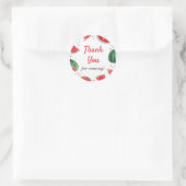 Watermelon Melon Summer Party Vielen Dank, dass Si Runder Aufkleber (Tasche)