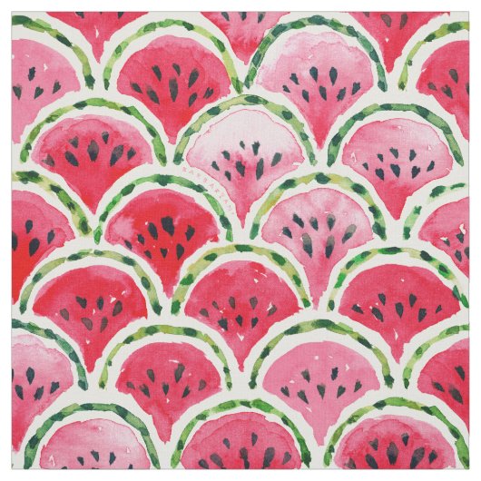 WATERMELON MERMAID Fruchtskallop Muster Stoff (Muster)