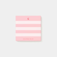 Watermelon Modern Monogram Name Groovy Striped