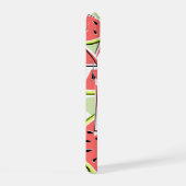 Watermelon 'Monogram' grüne iPhone Gehäuse vertika 15 Hülle (Rechte Seite)