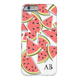 Watermelon 'Monogram' iPhone Gehäuse vertikal iPhone 15 Hülle