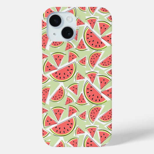 Watermelon Multi iPhone Gehäuse grün Case-Mate iPhone Hülle (Rückseite)