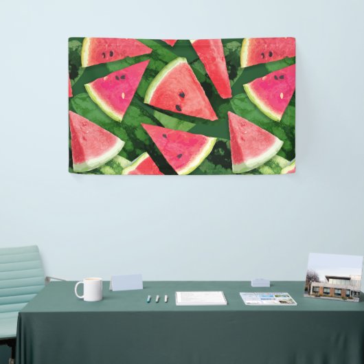 Watermelon-Muster Banner (Messeveranstaltung)