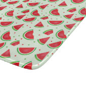 Watermelon Muster Frucht Sommerzeit Melon Green Schneidebrett (Ecke)