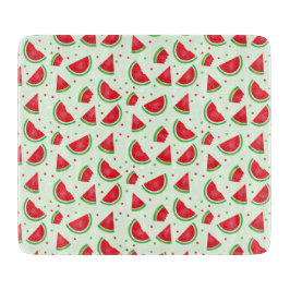 Watermelon Muster Frucht Sommerzeit Melon Green Schneidebrett