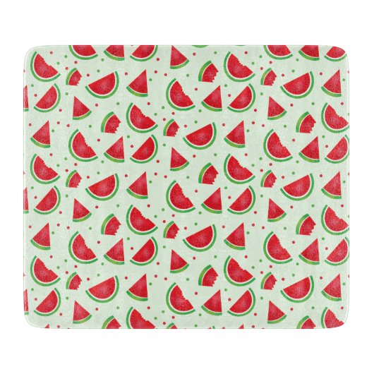 Watermelon Muster Frucht Sommerzeit Melon Green Schneidebrett (Vorderseite)