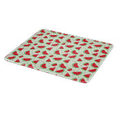 Watermelon Muster Frucht Sommerzeit Melon Green Schneidebrett (Ecke)