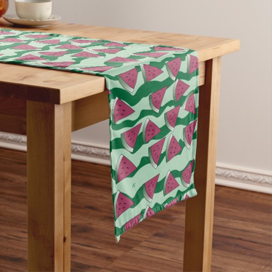 Watermelon Muster Green Summer Table Runner Mittelgroßer Tischläufer (Beispiel)