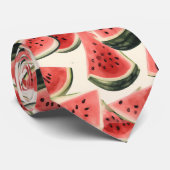 Watermelon Muster Krawatte (Gerollt)