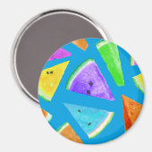 Watermelon-Muster Kreation 10 Magnet (Vorderseite/Rückseite)