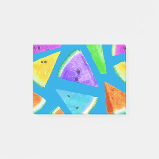 Watermelon-Muster Kreation 10 Post-it Klebezettel (Vorderseite)