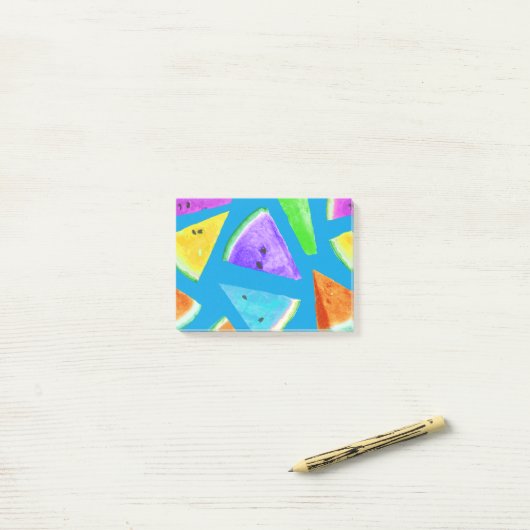 Watermelon-Muster Kreation 10 Post-it Klebezettel (Auf Schreibtisch)