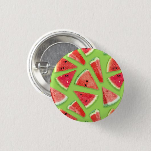Watermelon-Muster Kreation 3 Button (Vorne & Hinten)
