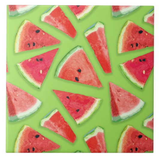 Watermelon-Muster Kreation 3 Fliese (Vorderseite)