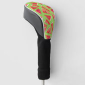 Watermelon-Muster Kreation 3 Golf Headcover (angewinkelt)