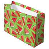 Watermelon-Muster Kreation 3 Große Geschenktüte (Vorderseite Schrägansicht)
