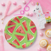 Watermelon-Muster Kreation 3 Pappteller (Party)