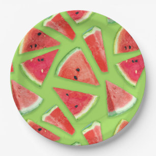 Watermelon-Muster Kreation 3 Pappteller