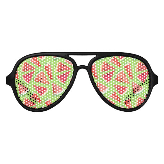 Watermelon-Muster Kreation 3 Partybrille (Vorderseite)