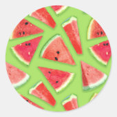 Watermelon-Muster Kreation 3 Runder Aufkleber (Vorderseite)