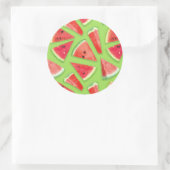 Watermelon-Muster Kreation 3 Runder Aufkleber (Tasche)